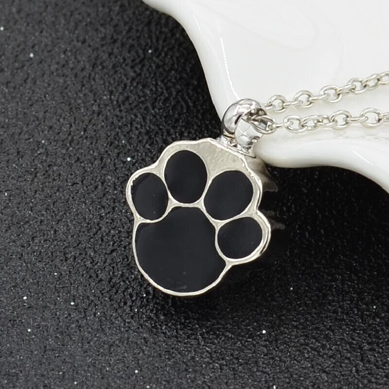 Collar con soporte para cenizas de las patas de Mascota, colgante conmemorativo de cremación de Mini urna para hombres y mujeres, accesorios de joyería para amantes de los perros y gatos, 1 Uds.