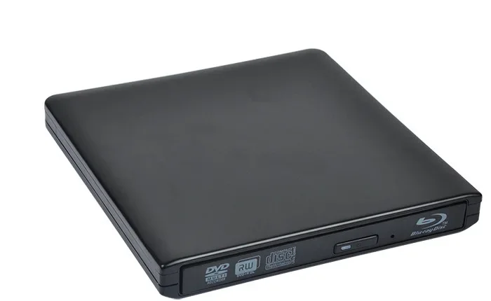 UHD 4K Blu-Ray Burner USB3.0 External Optical DVD Drive Recorder BD-RE/ROM 3D Blu-Ray Players Writer Reader for MAC OS: black