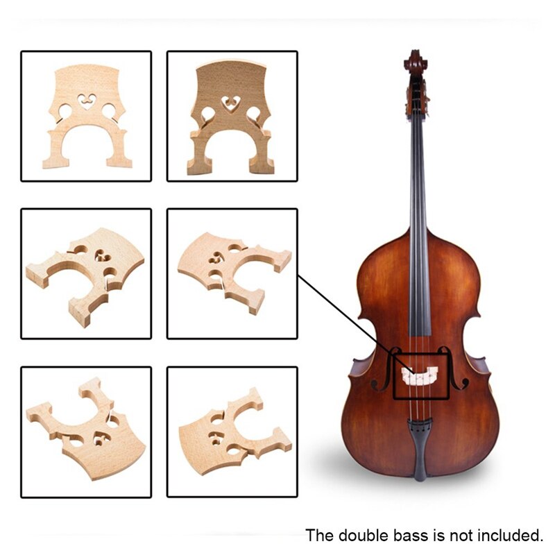 2 4/4 3/4 contrabas contrabas brug esdoorn vervangende onderdelen cello diy muziekinstrument accessoires