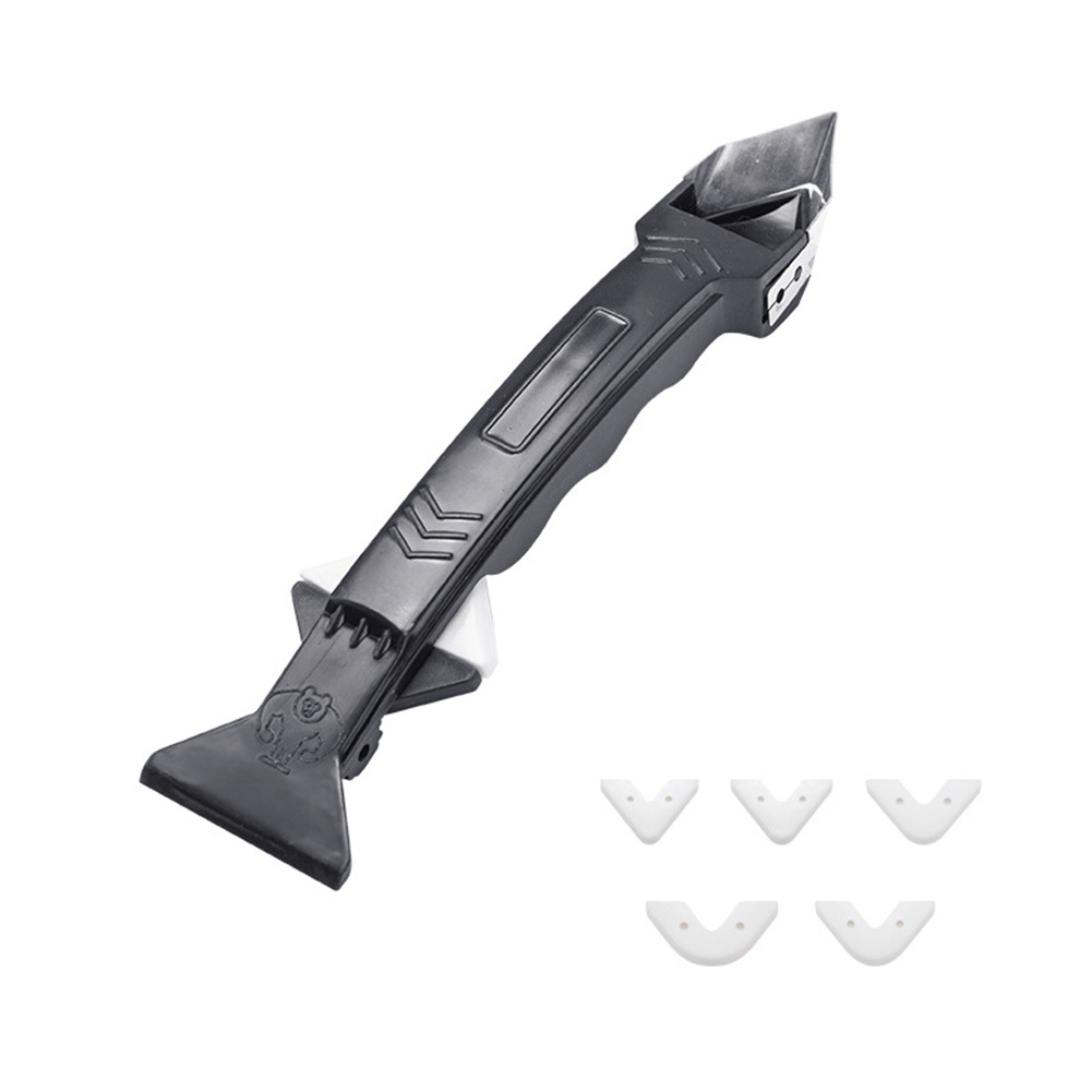 5 in 1 Silicone Remover Caulk Finisher Sealant Smooth Scraper Grout Kit Tool Plastic Removal Hand Set Tools Accessories: Metal