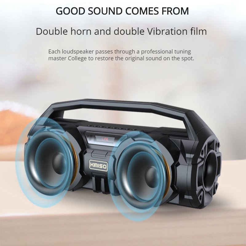 Leistungs starke Bluetooth-Lautsprecher Hifi EQ kabellos Subwoofer Heimkino MP3-Spieler Radio Karaoke mit Mikrofon Super Bass Boom Kasten