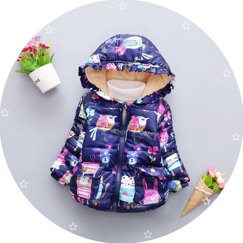 BibiCola baby meisjes kerst jas herfst winter baby kids warm outfits baby thicken jassen pasgeboren meisje jas clthing