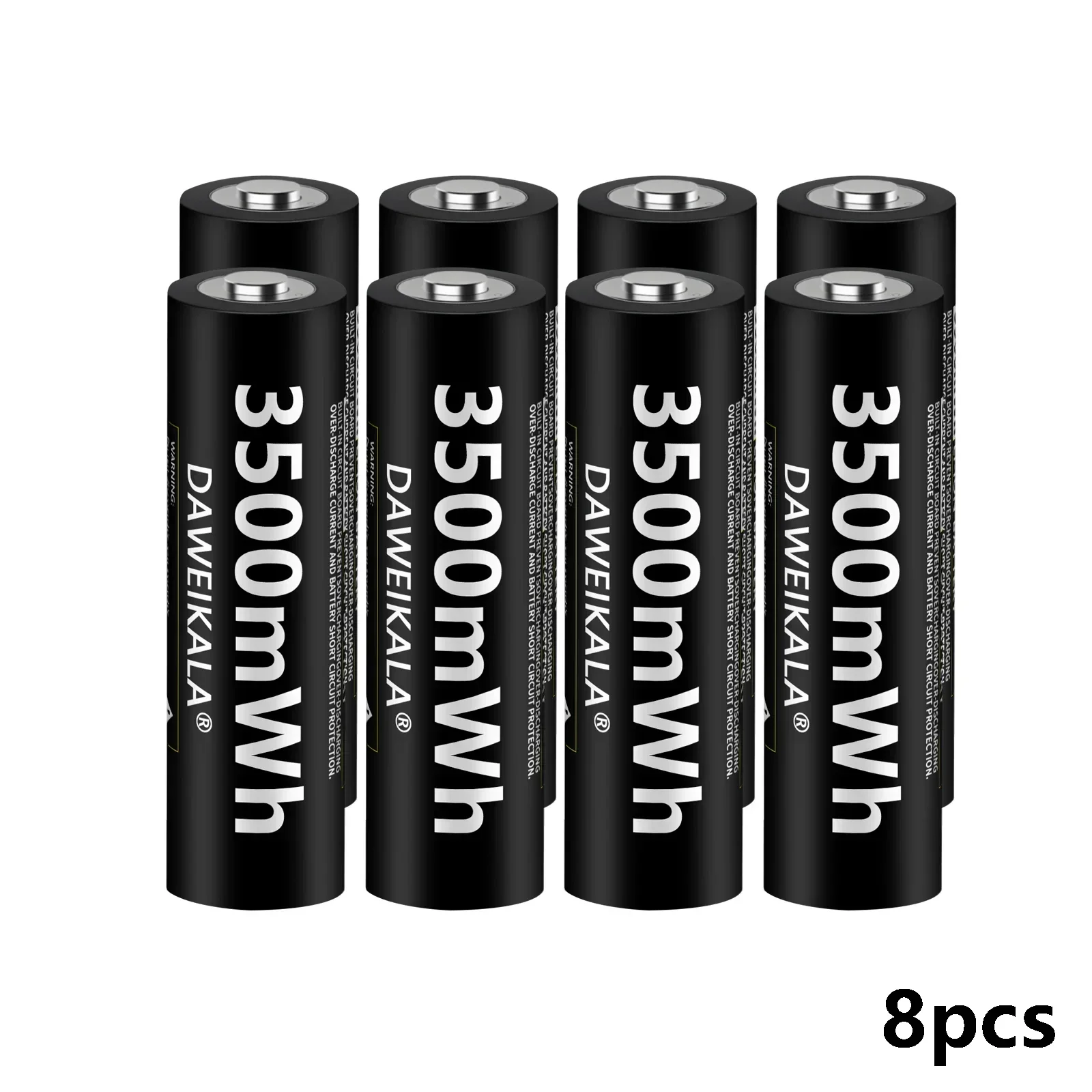 Pilas AA recargables de iones de litio de alta capacidad, pilas AA de 1,5 V, 3500mWh para juguetes de Control remoto, carga rápida ligera: Rosa