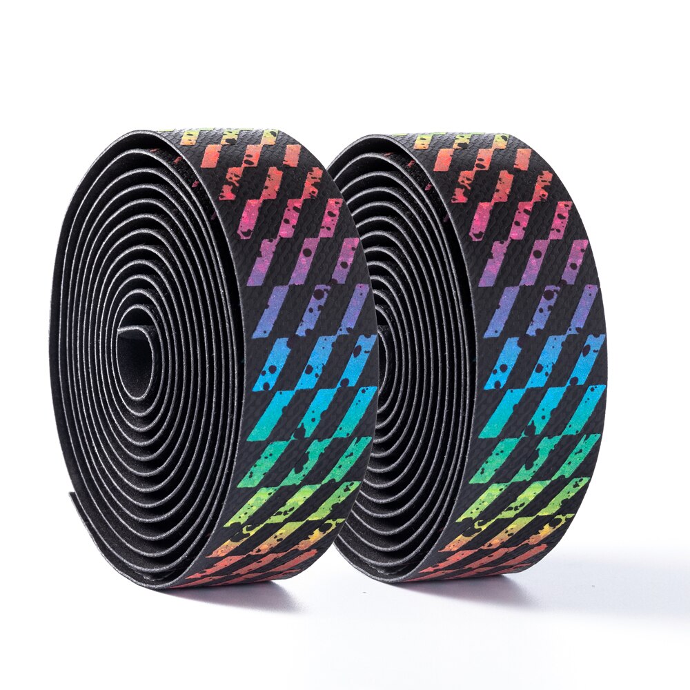 Road Bike Handlebar tapes blue white gold teal Gradient color EVA PU Tape Durable Shock-Proof Bartape