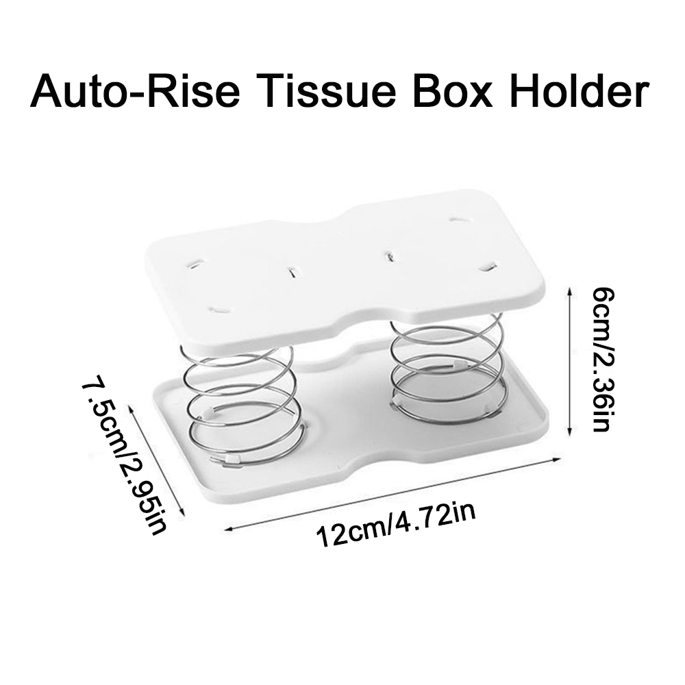 Tissue Box Tissue Dispenser Spring Automatic Lift Spring Loaded Tissue Box Office Home Kitchen Toilet Bracket Kitchen Organizer