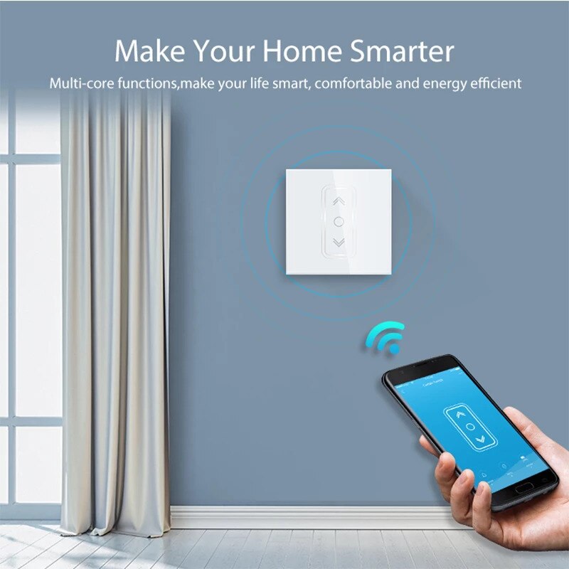 NEO Coolcam Smart Home Z-Wave Plus Smart Curtain Switch for Electric Motorized Curtain Blind Roller Shutter