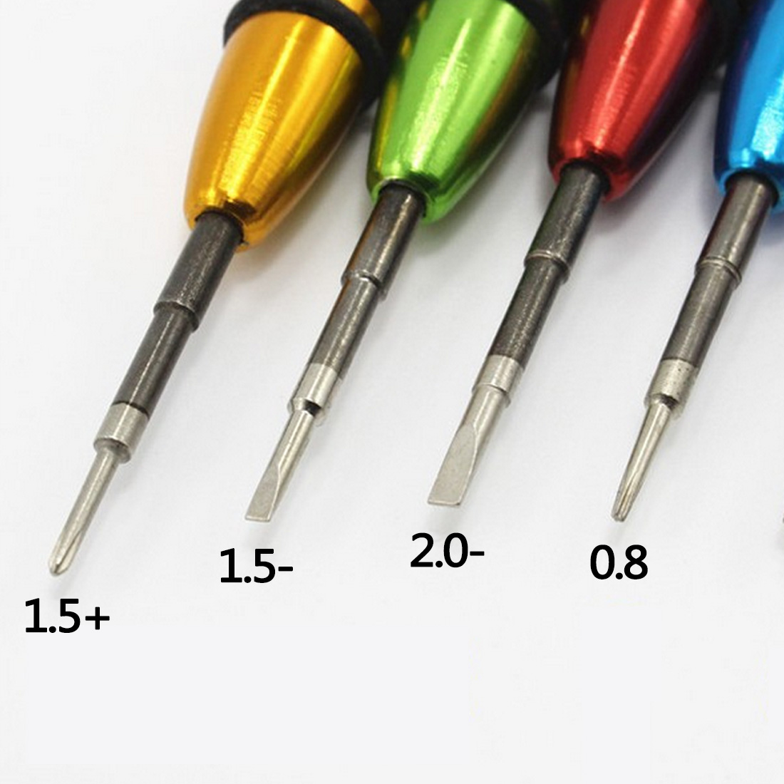Precieze schroevendraaier demontagegereedschap voor iphone telefoon reparatiegereedschap woord 2.0/ kruis 2.0/ kruis 1.5/ vijfhoekig 0.8/ 0.6 y antislip
