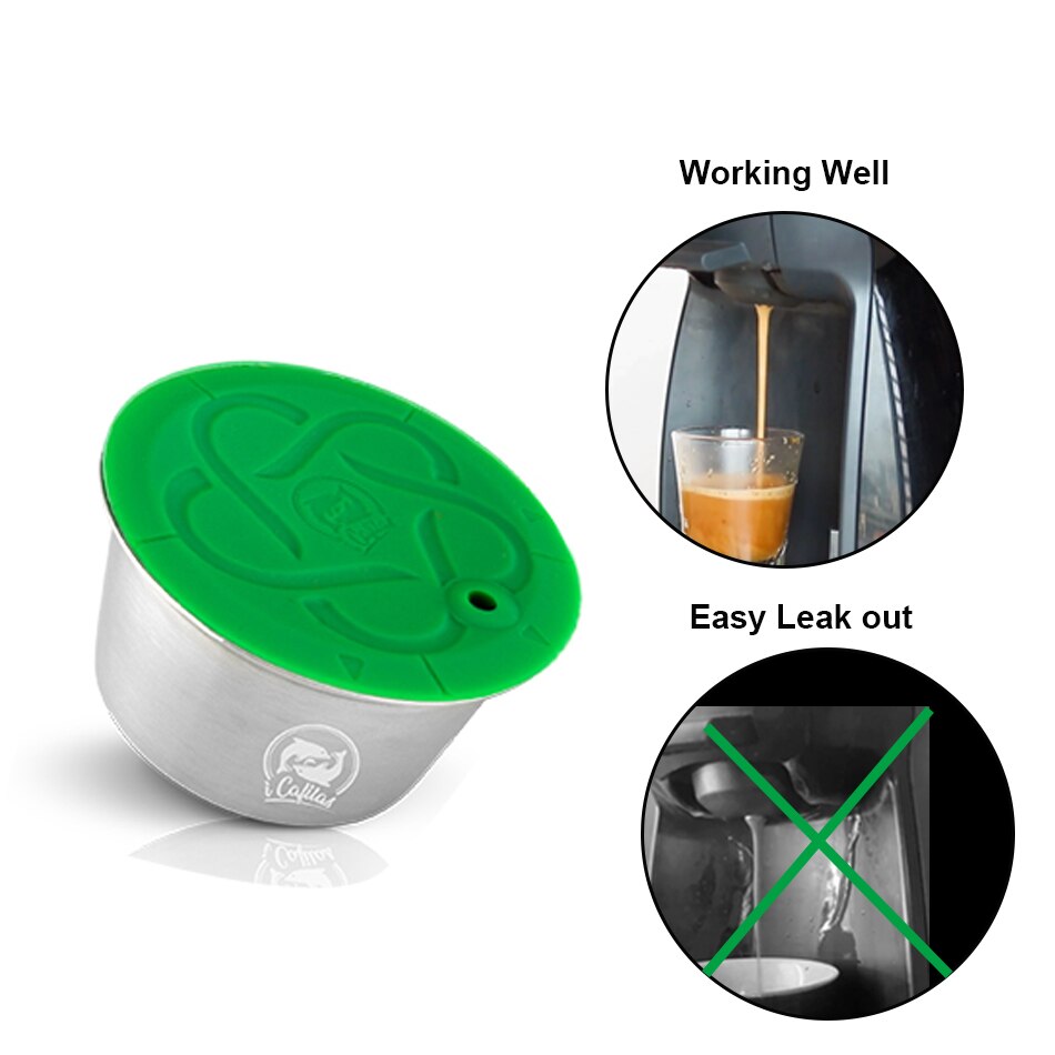 Cápsulas de café reutilizables con filtro de acero inoxidable para el hogar, cápsulas de café con múltiple, cómodas y a la , para Dolce Gusto, novedad de
