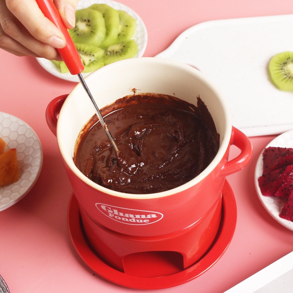 HG-063 Cheese small pot pot ice cream pot set chocolate cheese melting furnace home ceramic alcohol stove