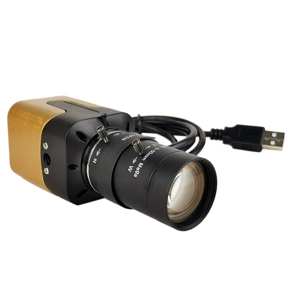 1080p fuld hd mini pc webcam usb box kamera med 5-50mm manuelle zoom varifocal cs objektiv til skype, video callin
