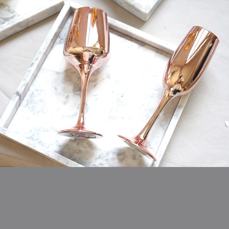 Haut verre à vin doré rose décanteur champagne maison lumière de luxe ensemble de verre à vin style européen de mariage boisson ustensiles