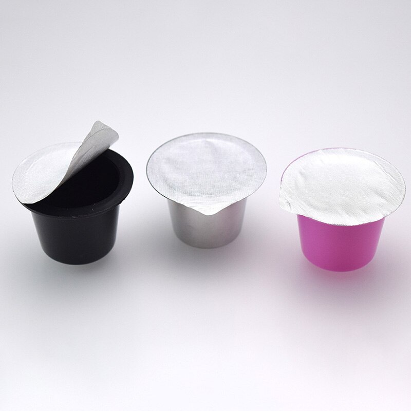 40/60Stck Klebstoff Aluminium Folie капсулы дляKaffee Kapsel Deckel einstellen Für Nespresso Maschine Ersatz Coffeeware Brauen Abdichtung Schote
