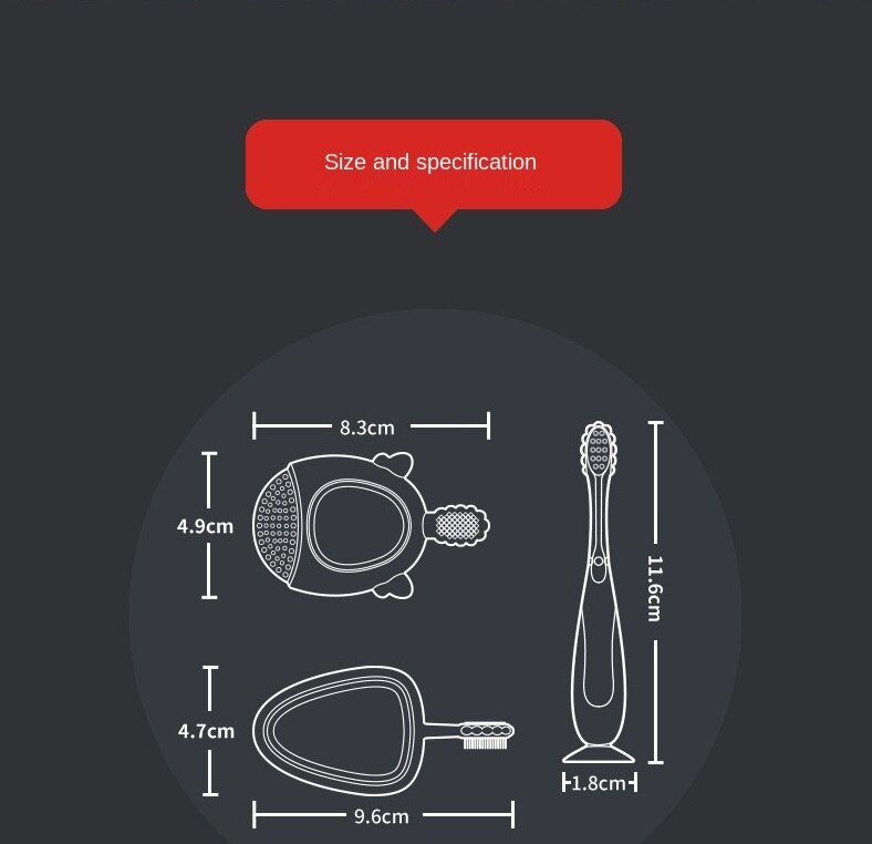 1 Set Silicon Toothbrush Children Infant Tooth Brush Rubber Cleaning Baby Brush Silicone Baby Training Toothbrush Kit