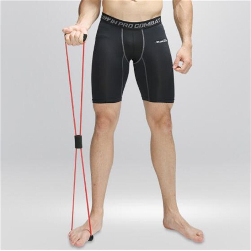 Gym 8 Word Elastic Band Chest Developer Rubber Expander Rope Sports Workout Resistance Bands Fitness Equipment Yoga Training