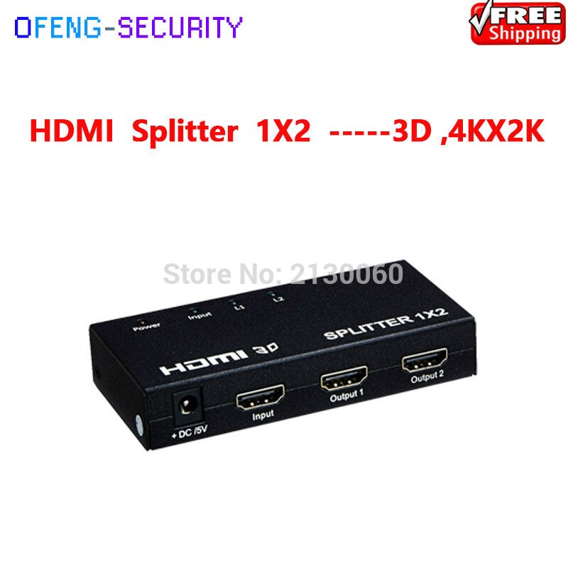 1X2 HDMI Splitter, HDMI Splitter --- 3D, 4 K X 2 K