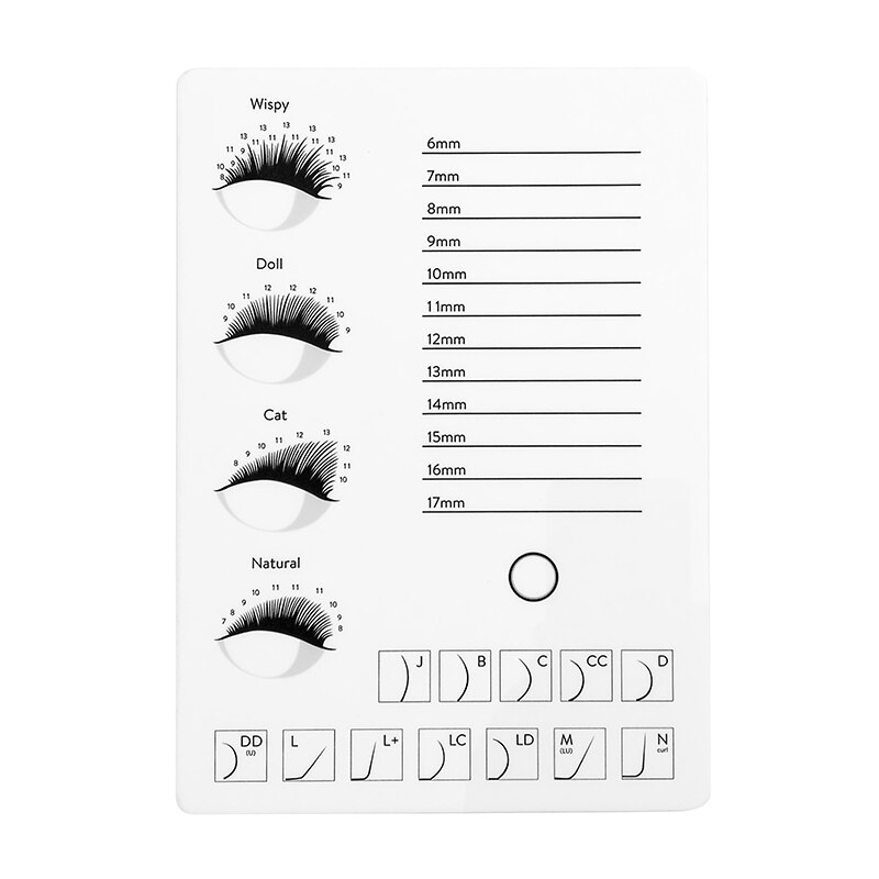 Soporte para pestañas postizas, paleta de pegamento para extensión de pestañas, tablero acrílico para pestañas postizas, almohadilla para pestañas, herramientas para pestañas, fabricación OEM, Etiqueta Privada, 1: Cromo cepillado