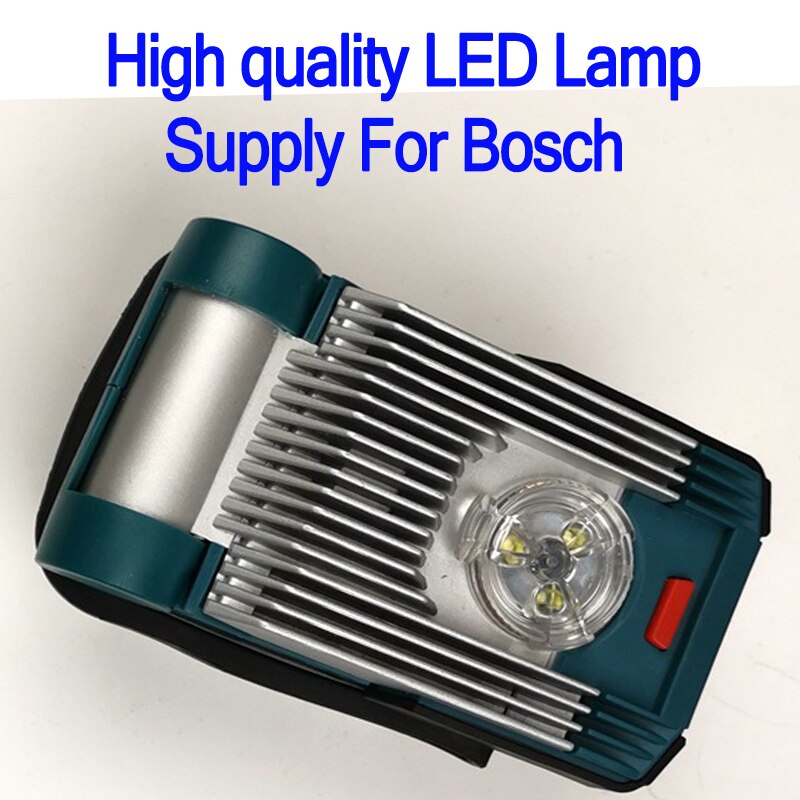Nyaste led arbetslampa lampa för dewalt för makita för milwaukee för bosch 18v 20v batteri led lampa: Led ljus för bosch