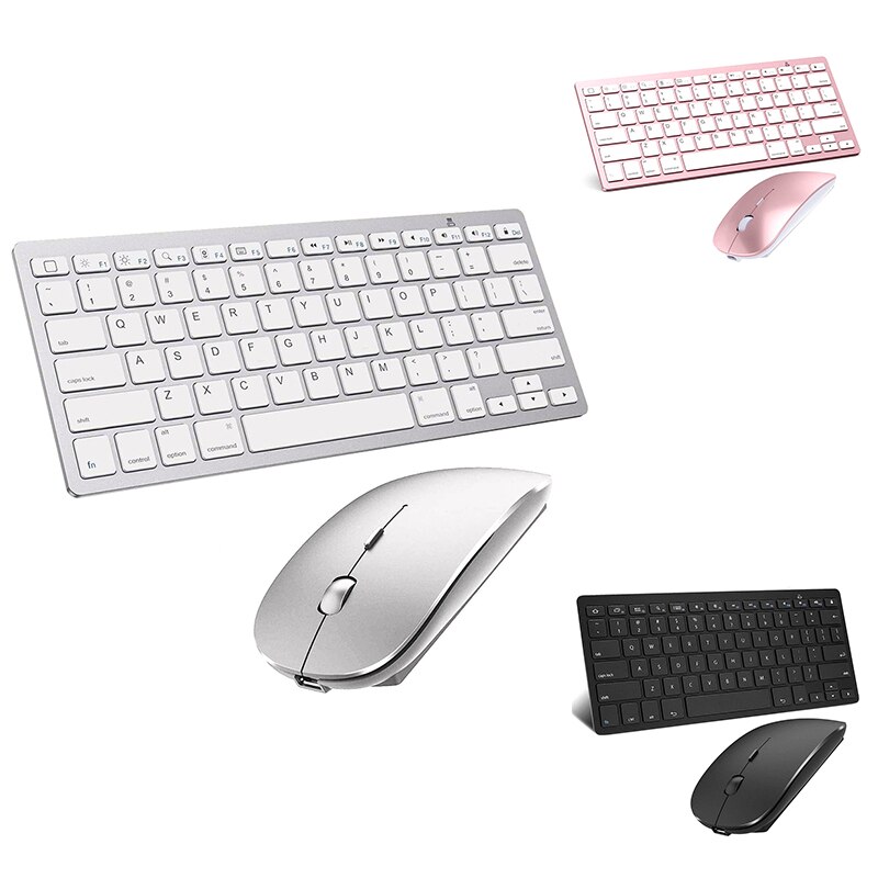 Bluetooth-toetsenbord en muiscombinatie, draadloos toetsenbord en muis voor ipad pro/air/ipad/iphone, ios 13 en hoger