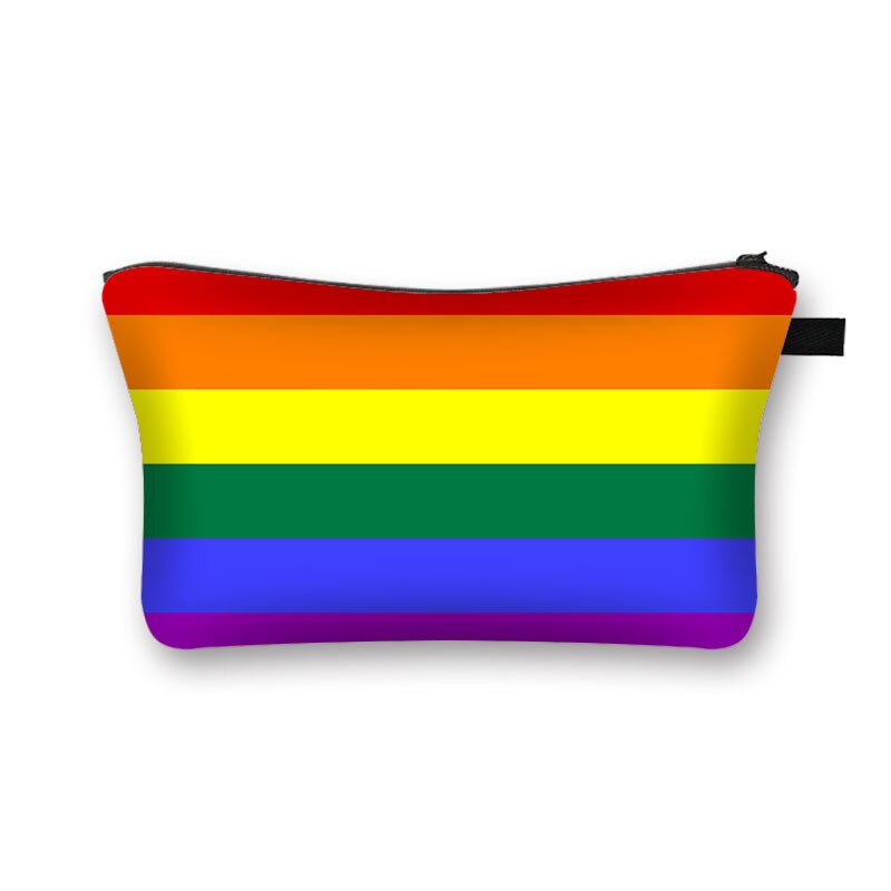 Bolsa de cosméticos do arco-íris lgbt, bolsa de maquiagem para mulheres gays: shzblgbt05