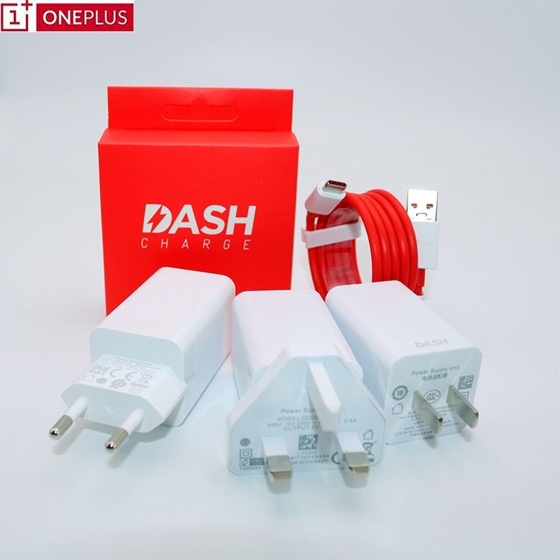 Originele Oneplus 6T Dash Oplader Een Plus 6 5T 5 3T 3 Smartphone 5V/4A snel Opladen Usb Muur Power Adapter, 1M/2M Dash Kabel