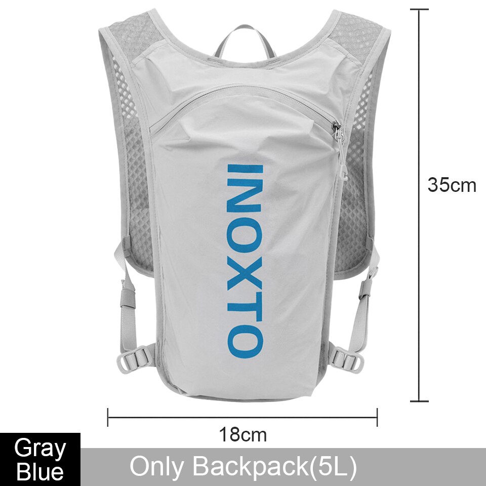 LOCAL LION 6L/5L Cycling Bag Men's Women Riding Waterproof Breathable Bicycle Backpack,Bicycle Water Bag,Bicycle helmet: D-Gray Blue