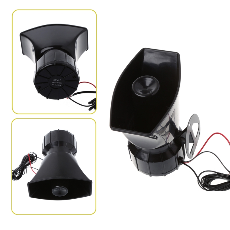 100W 12V coche camión alarma policía fuego altavoz PA sirena cuerno Sistema de micrófono de R2LC