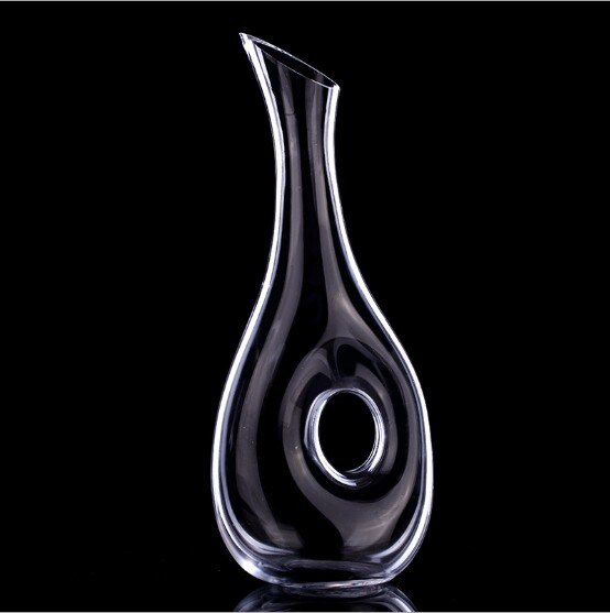 Free Glass Wine Decanter Snail Style Decanter Red Wine Carafe Lead Decanter Superior Wine Aerator WY615: 1000ML