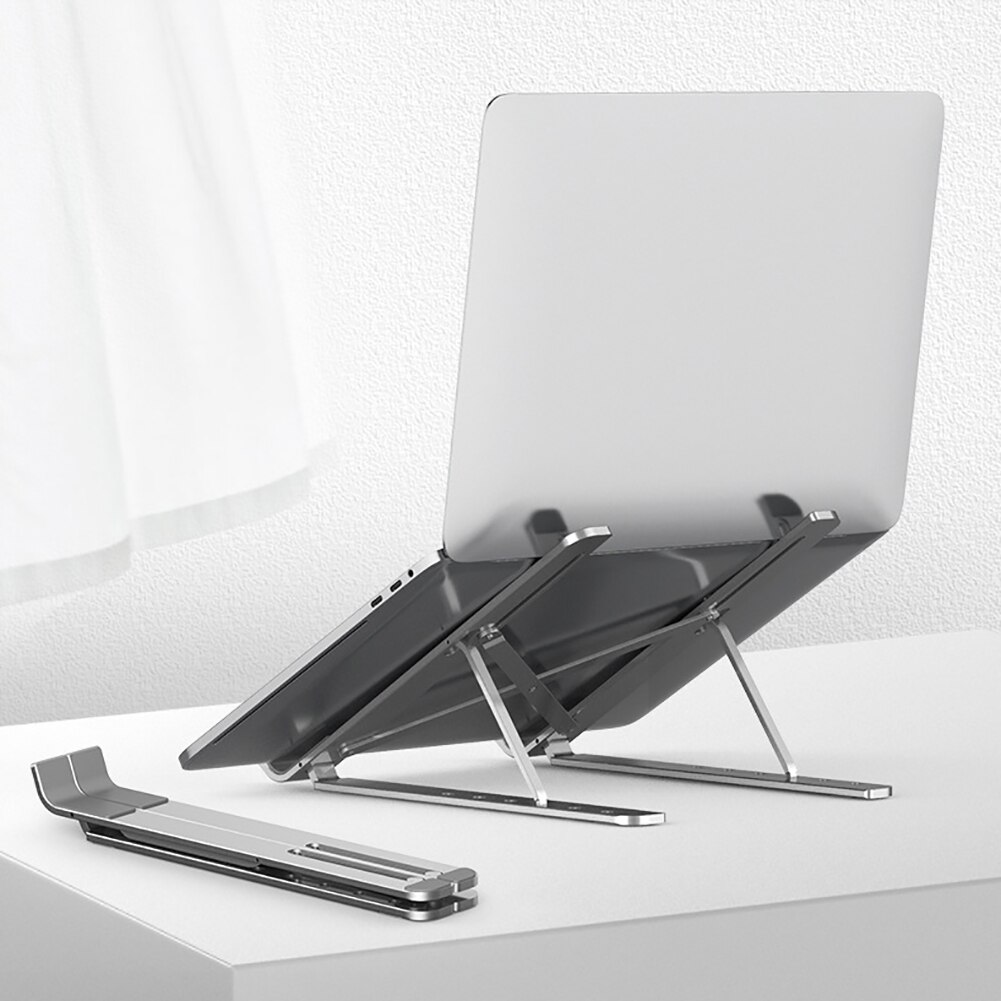 Laptop Stand Hoogte Verstelbare Aluminium Laptop Riser Houder Draagbare Notebook Houder Om 11-17 Inch Voor Macbook Air Pro