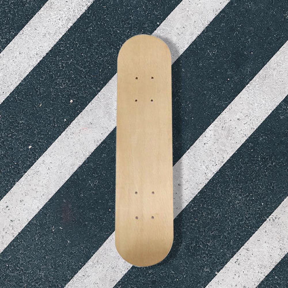 Simpel diy træ nydelse blank blank skateboard dæk dobbelt konkave dæk konkurrence håndværk dobbelt skate dæk dekoration