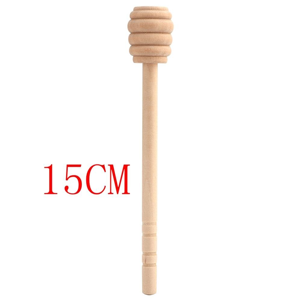 50 stks Houten Honingsstok Honing Dipper Party Supply Houten Lepel Honing Stick Voor Honey Pot Lange Steel Mixing Stick cuchara Miel: 4