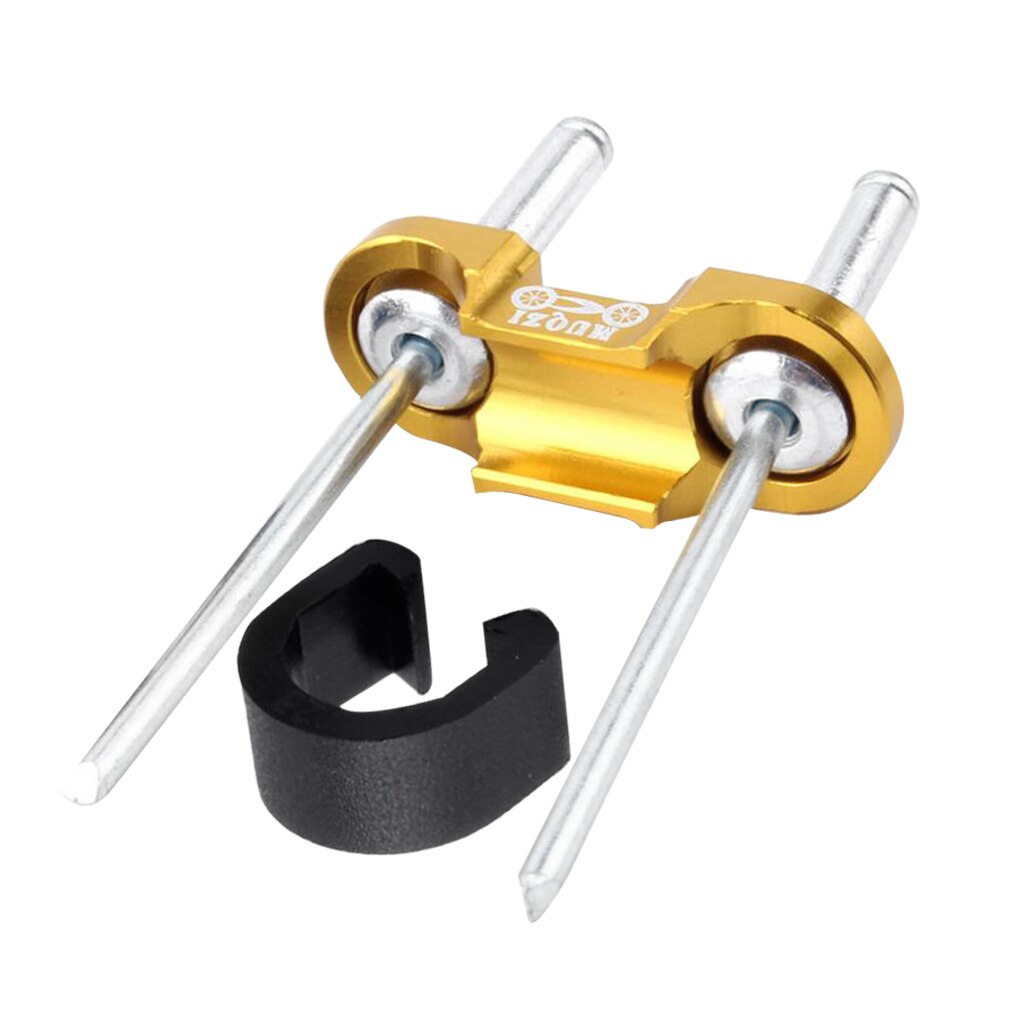 Accesorios de reemplazo para Cable de bicicleta de montaña, remache de Base de guía con Clip C, aleación de aluminio: Gold