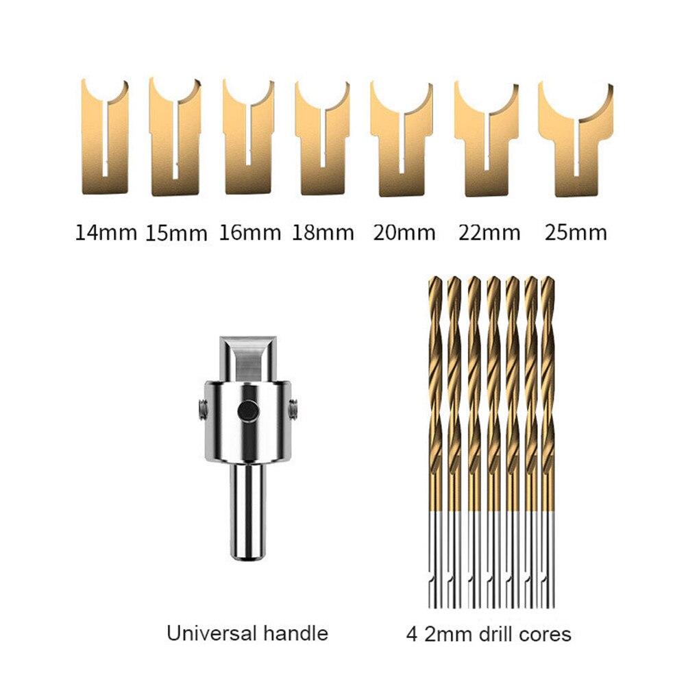 Premium Beads Drill Bit Wooden Bead Maker Buddha Beads Ball Router Bit Woodworking Tools Glitch-free TP: 14-25set