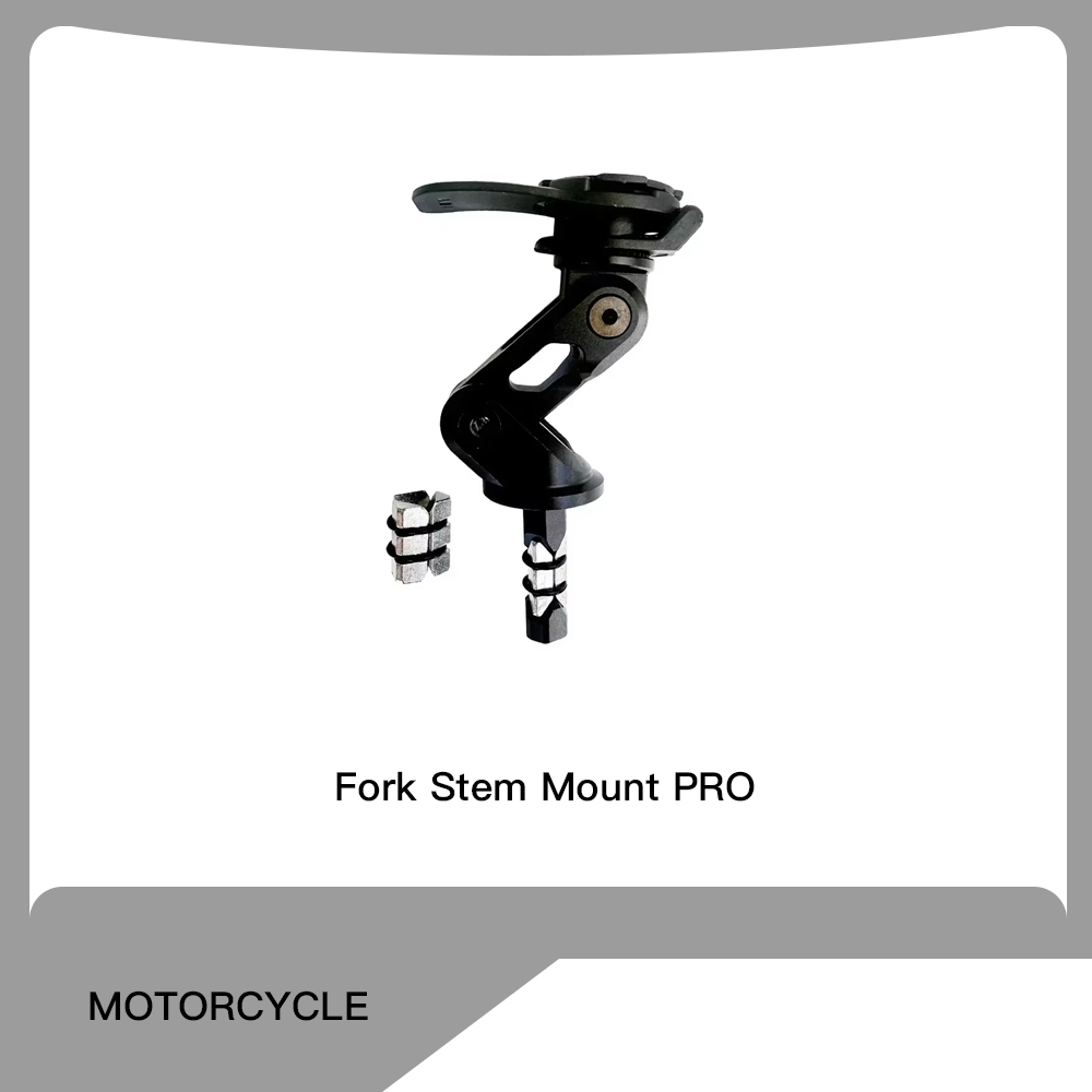 Motorcycle Handlebar Clamp Stem Fork Mount PRO Holder Phone Mount Vibration Dampener MAG Universal Adaptors Wireless Charger: light green