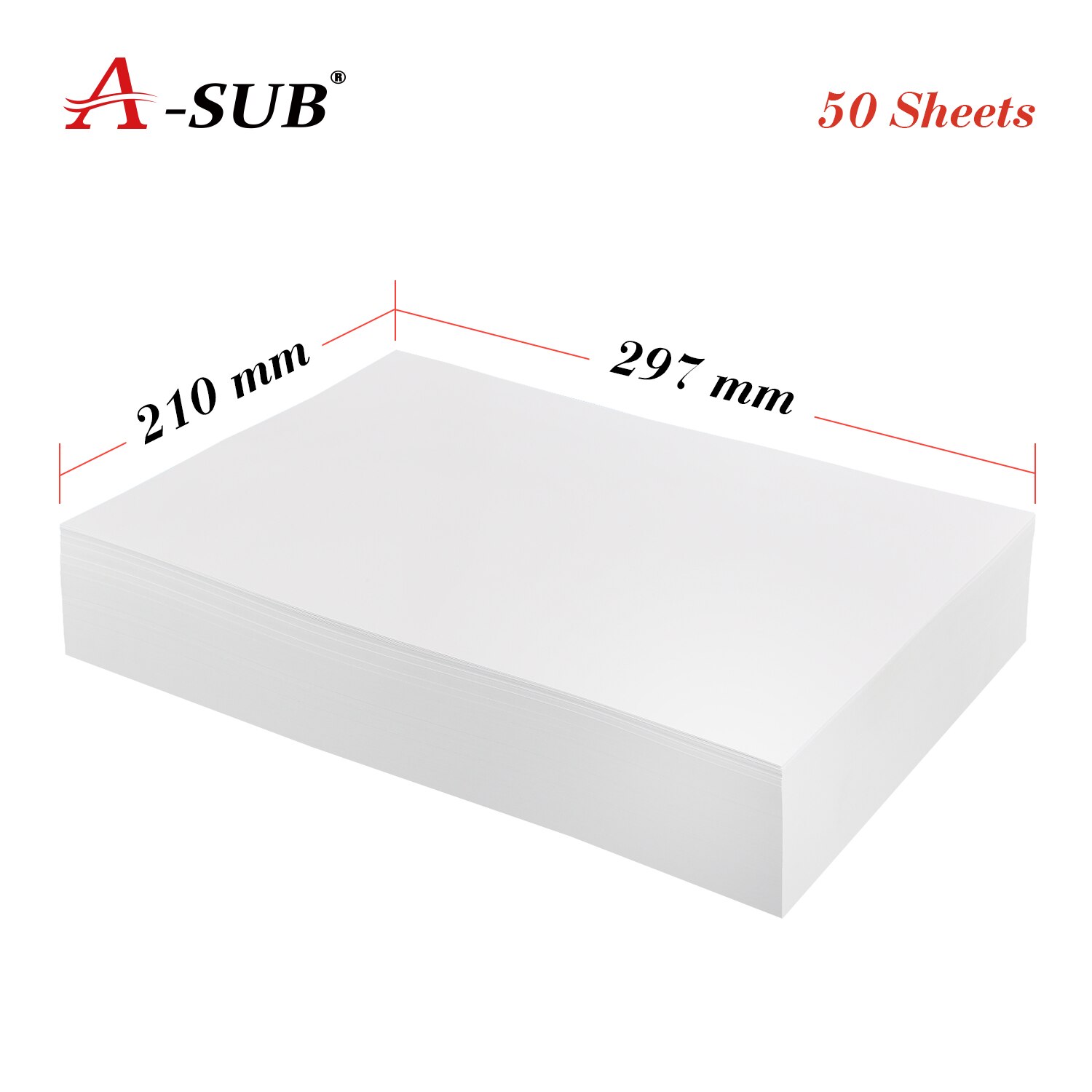 50pcs A4 Photo Paper Double Side Matte Inkjet Printer Paper Imaging Printing Paper Waterproof Photographic Color Coated