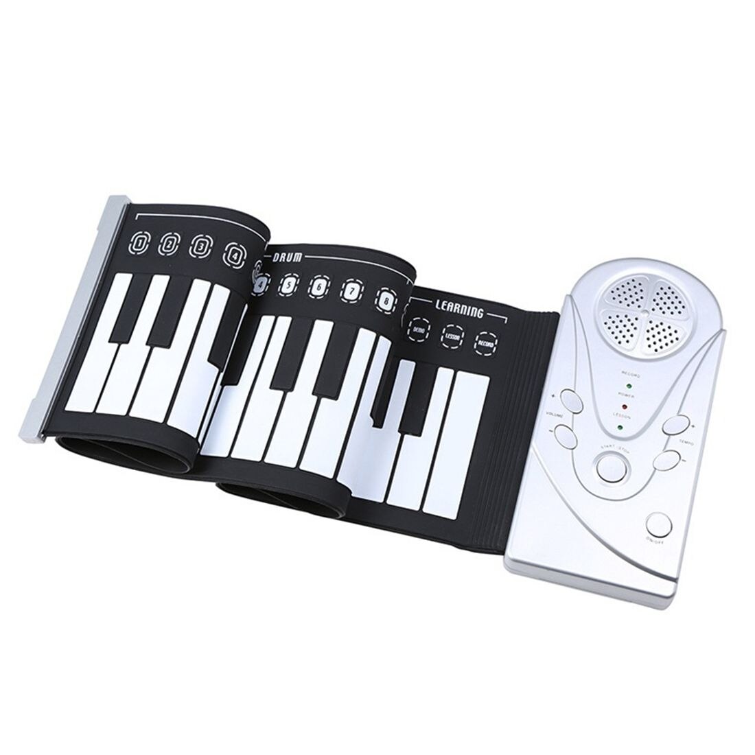 Nova 49 orador chave rolo mão piano eletrônico portátil dobrável roll up piano eletrônico teclado virtual