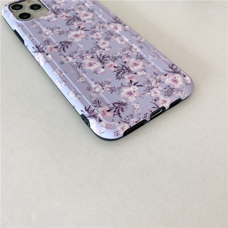 Purple lavender floral cases For iphone 11 Pro Max Paper clip soft IMD Phone Case for iphone 7 8 plus X XR XS MAX cover