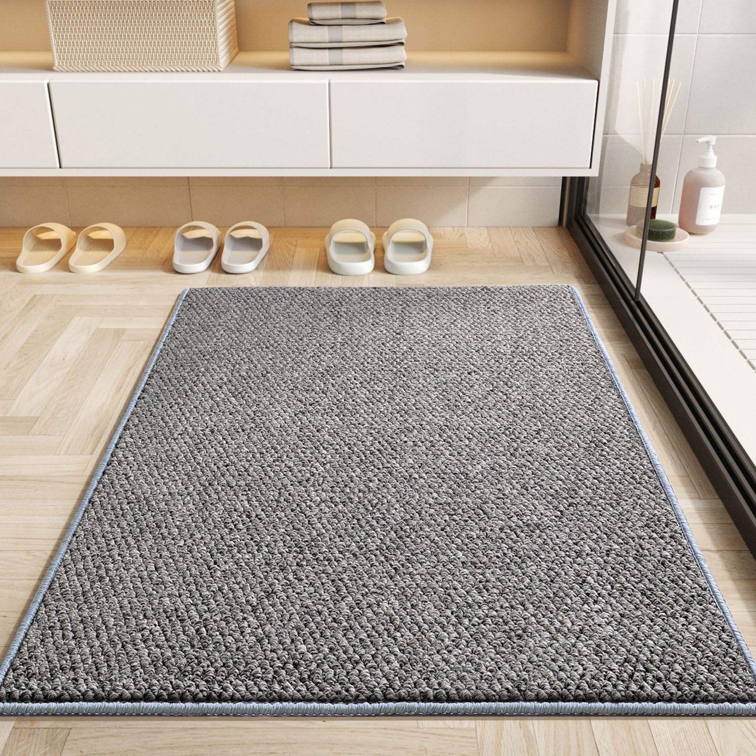 Lite teppe beige hvitt berberteppe innendørs dørmatte inngang inngangsparti gulvteppe velkomstdørmatte: 500mm x 1000mm / Gul