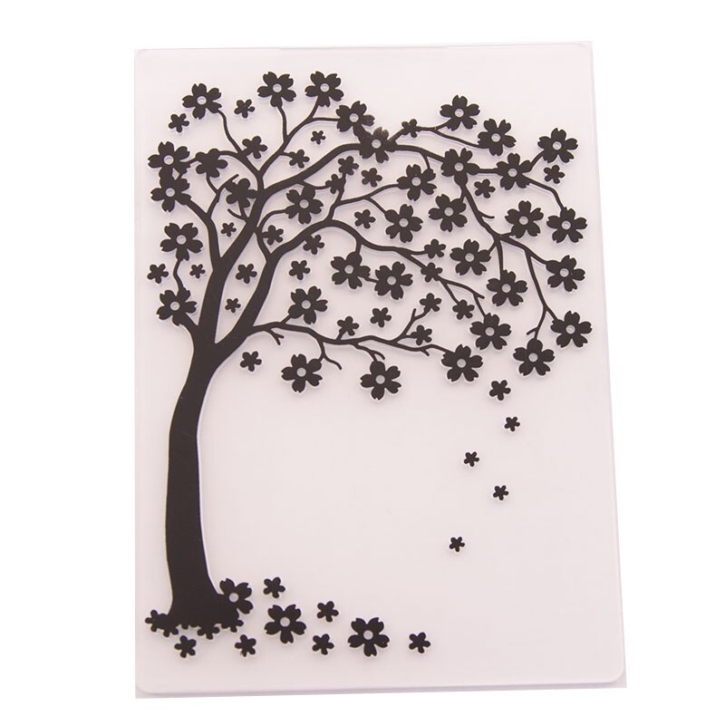 Pochoirs de gaufrage en plastique, 12 Styles de feuilles d'arbre, pochoirs pour Scrapbooking, modèle de bricolage, carte Album Photo, décor fait à la main: 191