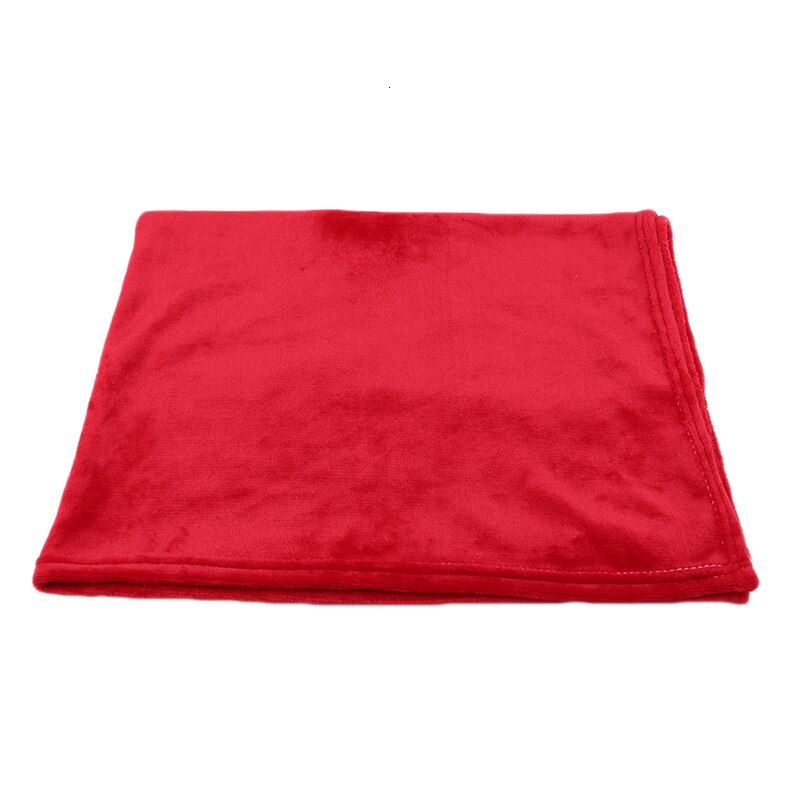 Born kid bomull bekväm filt vintermjuk håll värmen soffa/bebisfilt bebis pojke flicka badfilt flanell swaddle: Röd