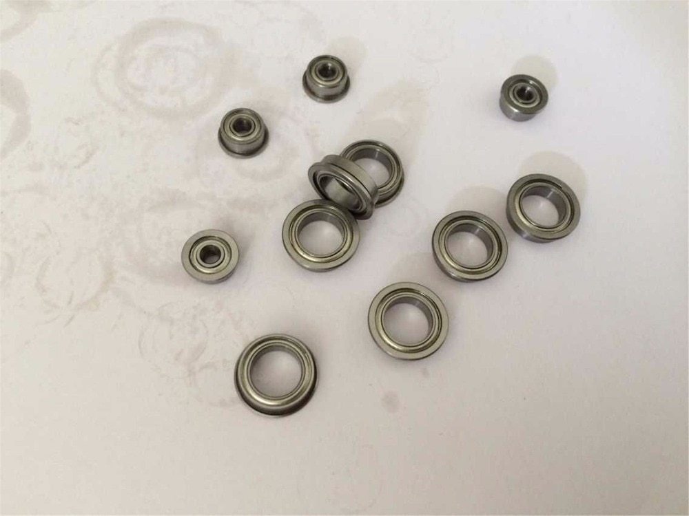 5-10pcs MF52ZZ MF62ZZ MF63ZZ MF74ZZ MF83ZZ MF84ZZ To MF148ZZ Miniature Flange Bearing Thin Wall Metal Shielded Flanged Bearings