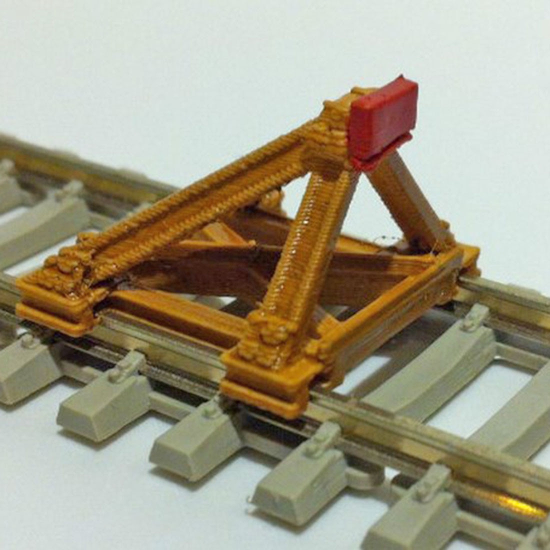 1:87 Track Scene Decoration Buffer Barricade Model for Sand Table HO Scale Train Model