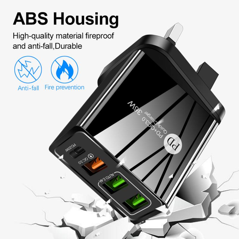 Usb Schnelle Ladegerät Schnell Ladegerät 3,0 Universal- Zauberstab praktisch Tablette Ladegeräte Für Iphone 12/11 Samsung Huawei Ladung Ladegerät