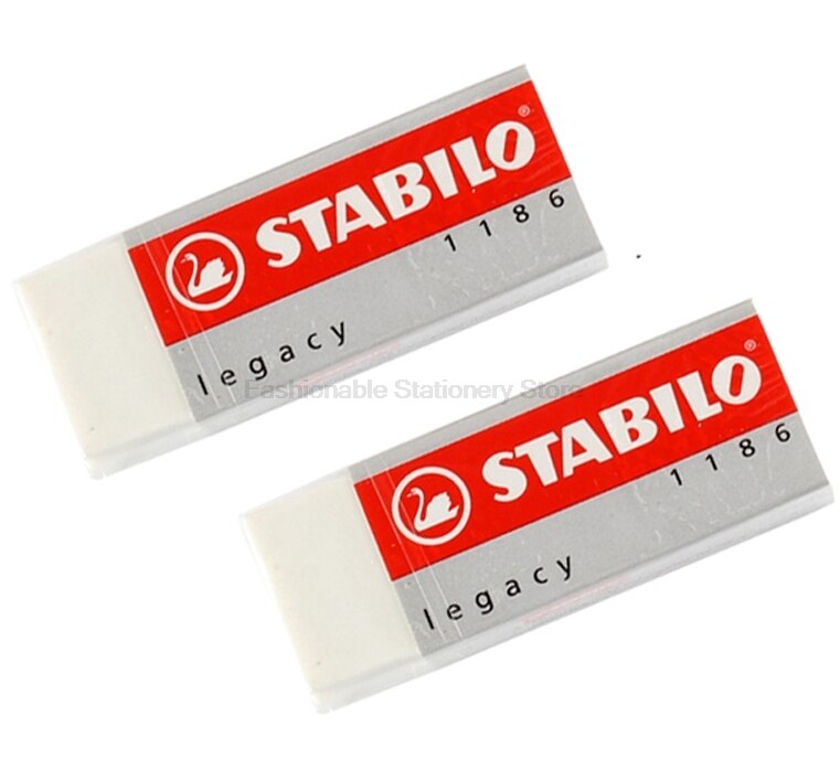 Goma de borrar Stabilo 1186, goma suave de borrar fácilmente, ecológica, 6 unids/lote