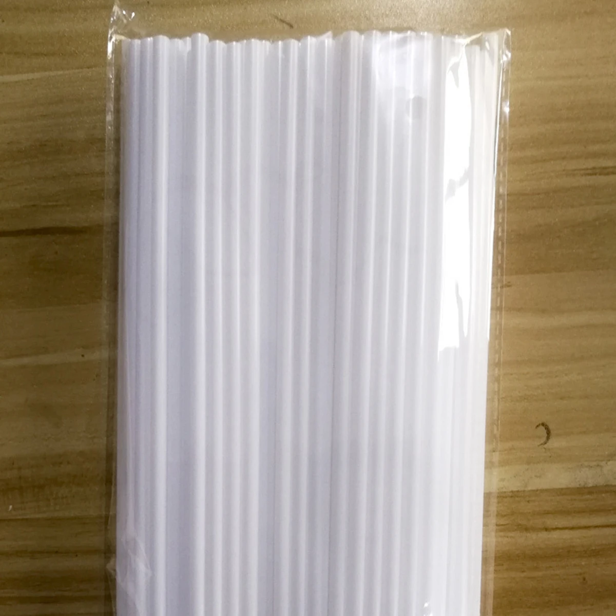 100pcs-26cm Straws Milkshake Straws Smoothie Straws Beverage Thick Straw For Boba Tea Milkshake Bar Accessories: WHITE