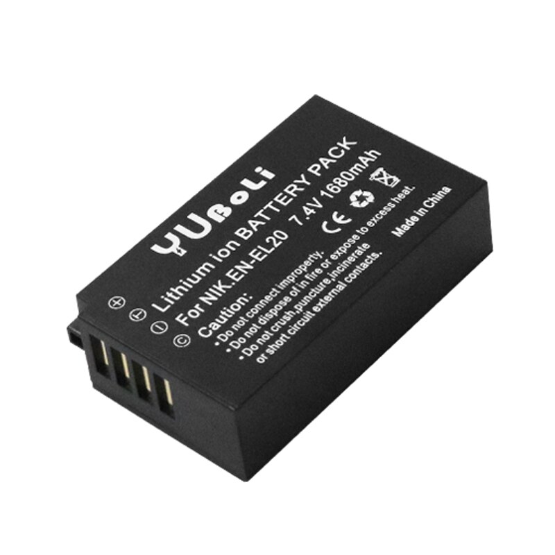 Batería EN-EL20 EN EL20a + cargador USB LED para Nikon Coolpix P1000 Nikon1 J1, J2, J3 Nikon1 AW1 ENEL20: 1battery