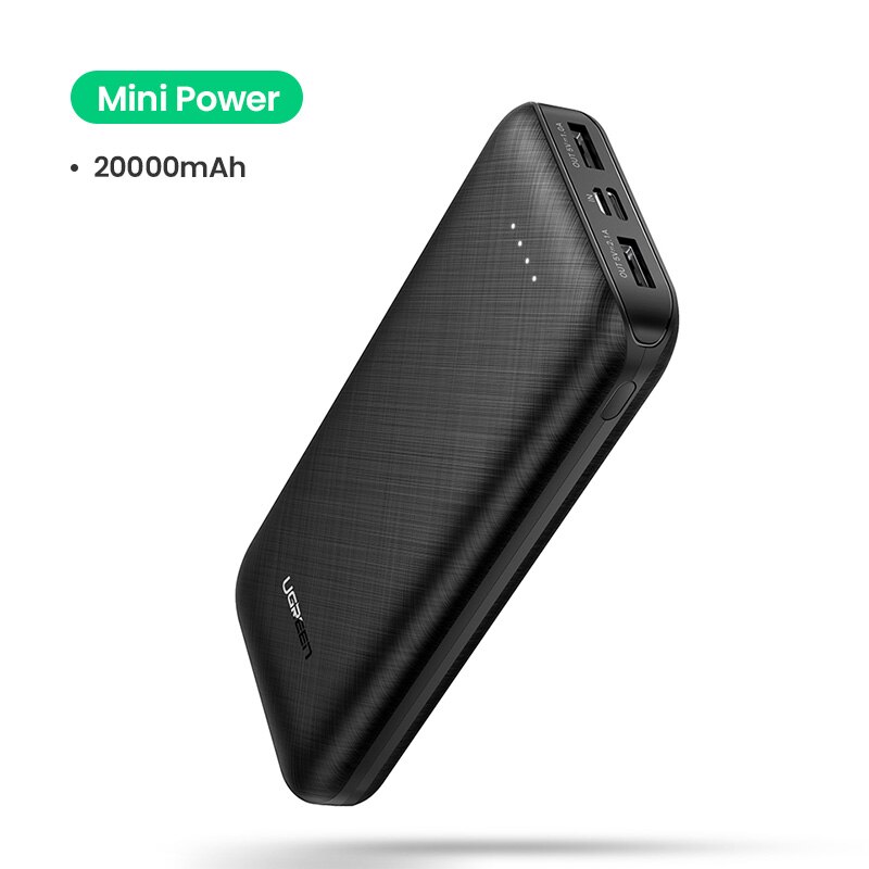 Ugreen Power Bank 20000mAh Fast Phone Charger External Mobile Battery Charger for Samsung S10 iPhone 11 Mini Poverbank: Default Title