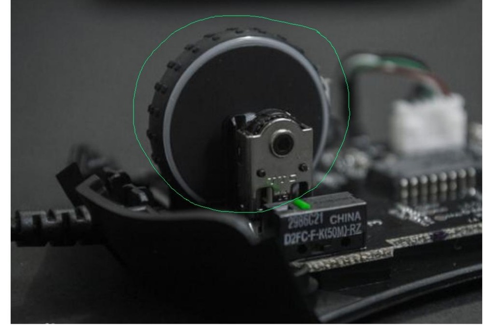 Rodillo de rueda de desplazamiento de ratón para razer deathadder elite, codificador de 14mm
