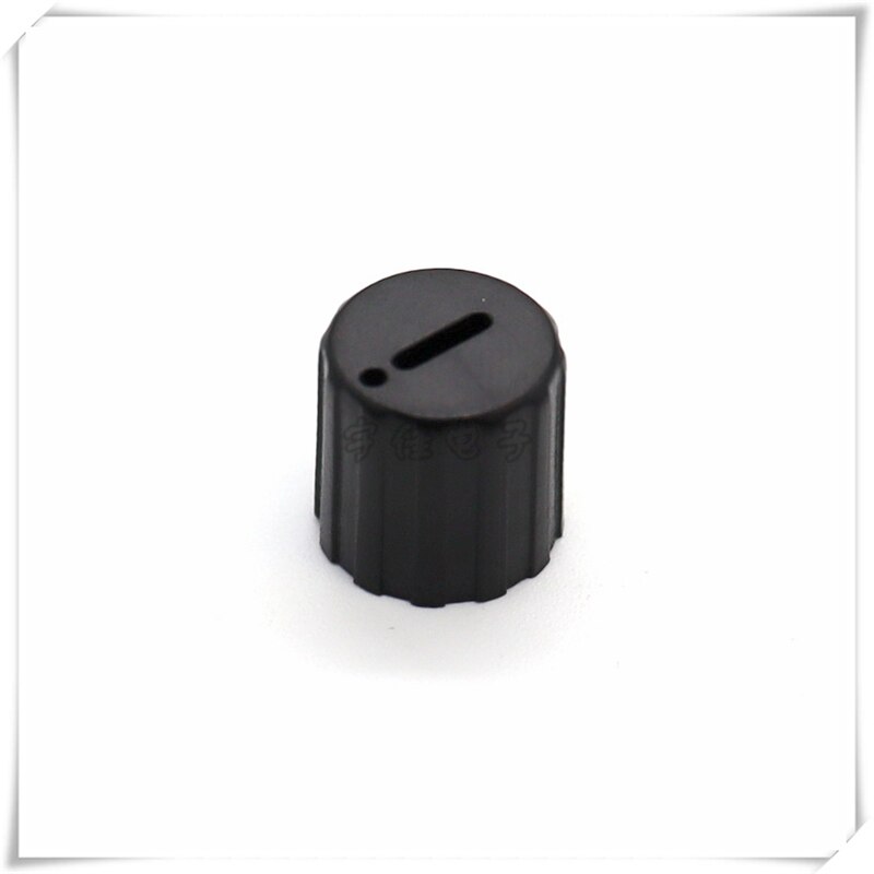 10 Piece 10.2 * 10mm black knob plastic knob flower shaft 6mm exclamation mark potentiometer band switch panel adjustment knob