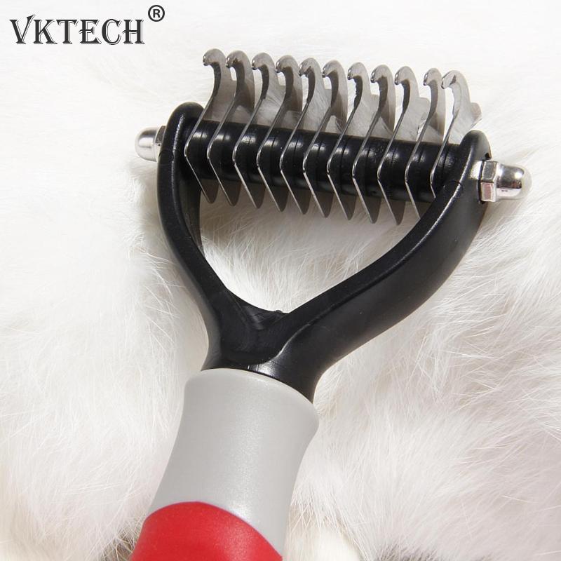 Pet Hond Kat Ontharing Borstel Kam Vergieten Hark Bont Knot Grooming Tool Trimmer Kam voor Katten Honden Borstel