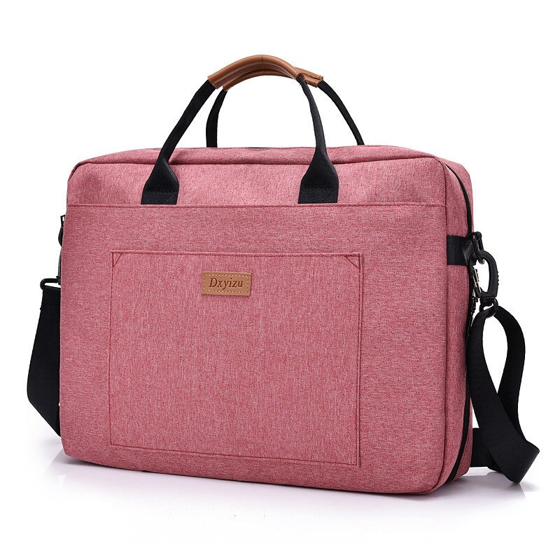 Männer Geschäft Aktentaschen Frauen Büro Reise Bote männer Computer Arbeit Tasche Geschäft Reise Datei Paket Mann Leinwand Laptop Tasche: Rosa Tasche